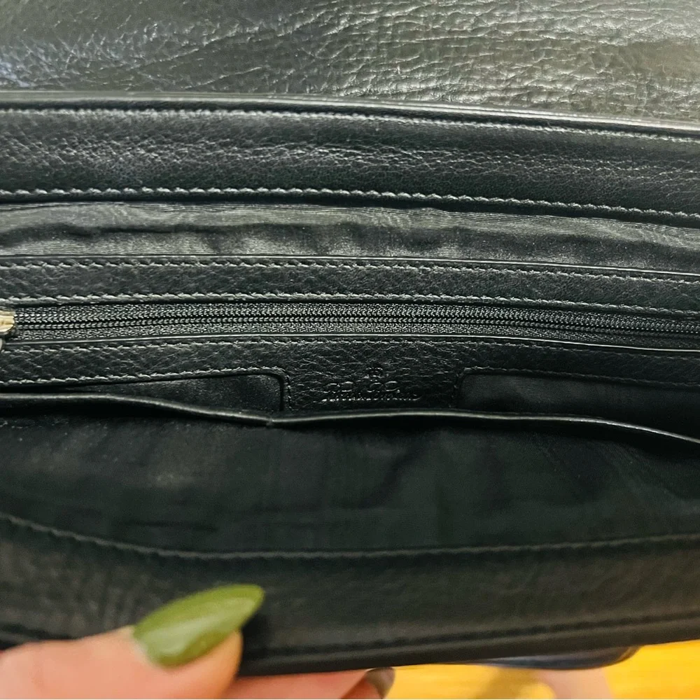 Vintage Brooks Brothers Black Leather Handbag – Like New